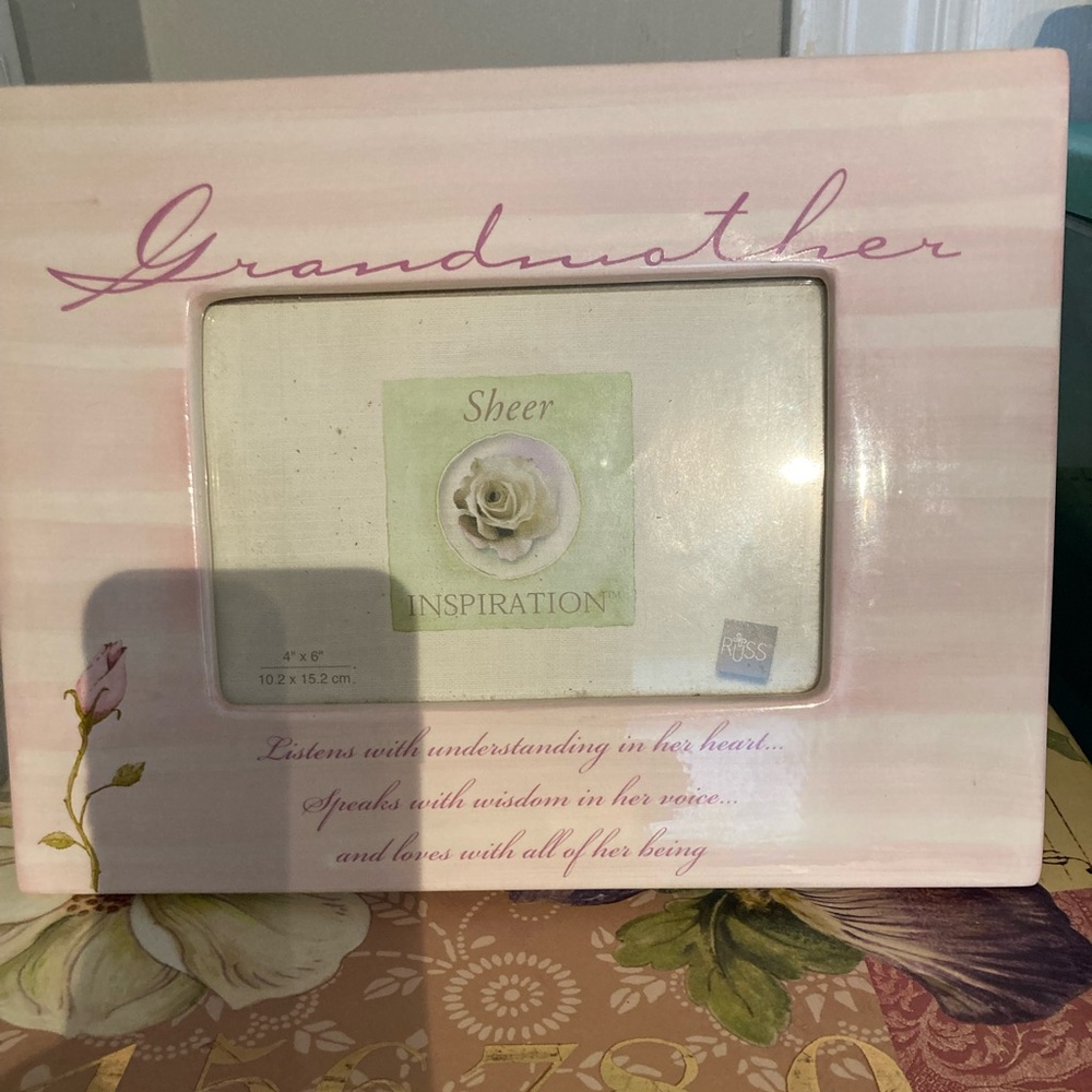 Hallmark Pink Grandmother Picture Frame
